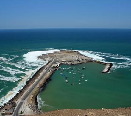 Beaches along the coast of Chile