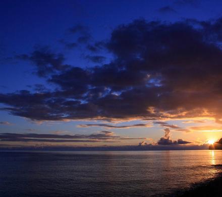 Atardecer en Isla Robinson Crusoe. Belleza única.