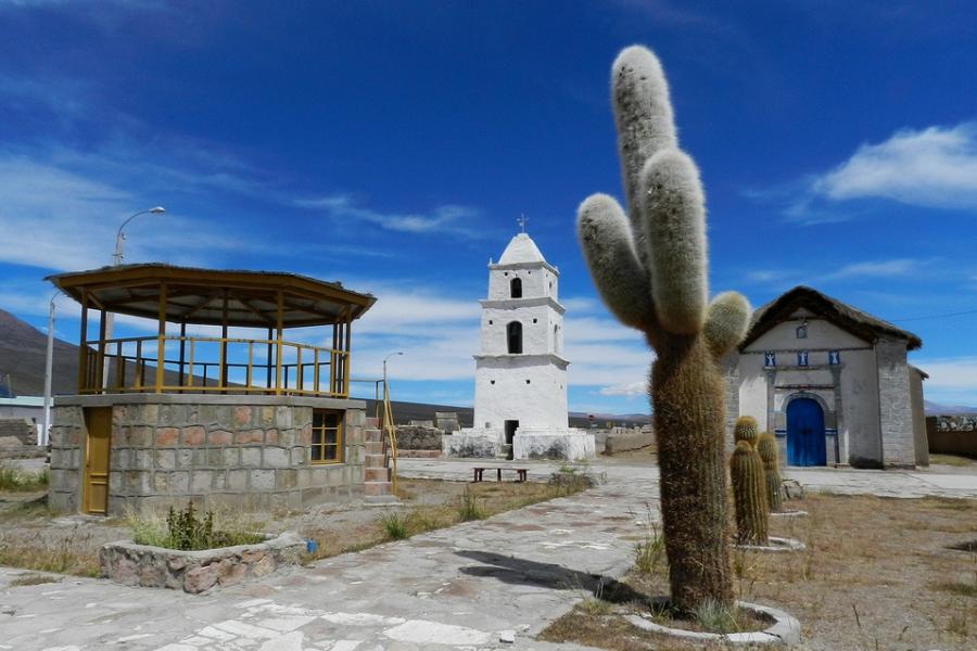 Reise nach Arica - Nationalpark Lauca - Salzsee Surire - Nationalpark Vulkan Isluga - Colchane - Iquique (4 Tage/ 3 Nächte)